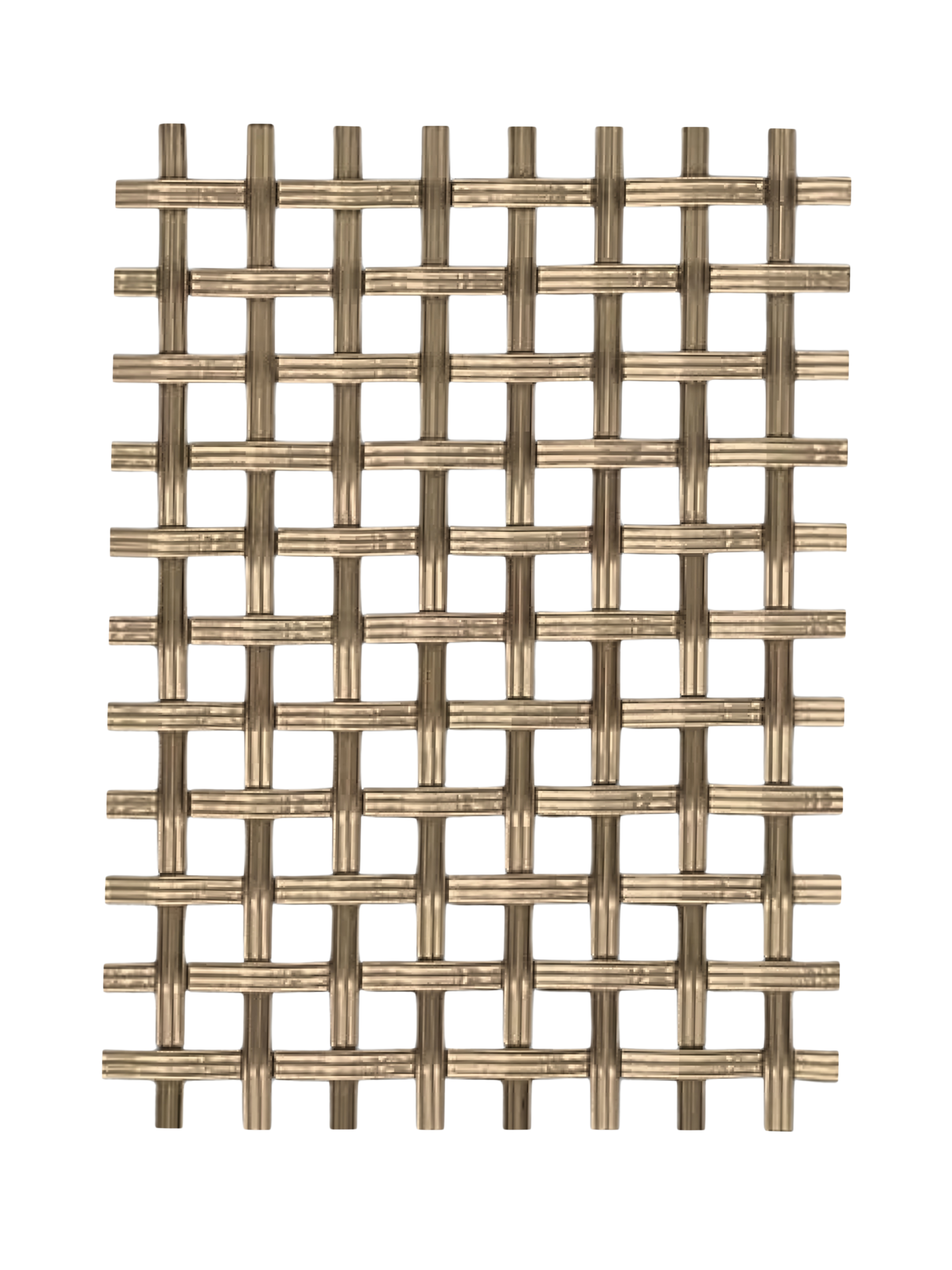 1/4"  Flat Fluted Single Crimped Wire Grille